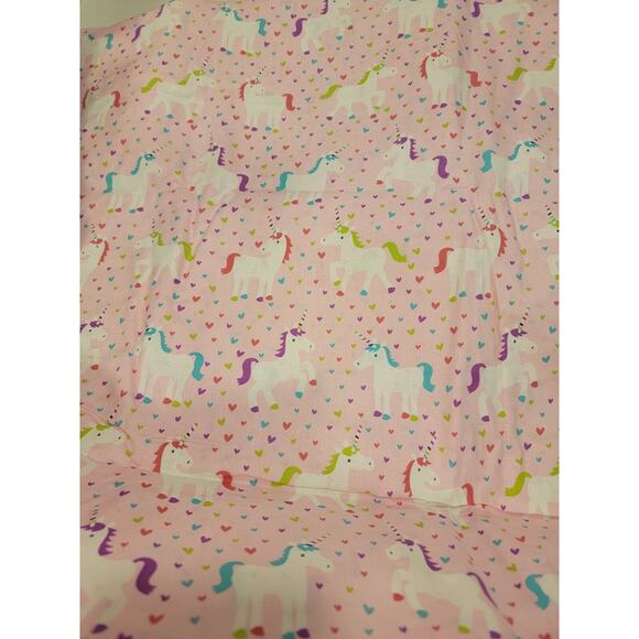 Unicorn Horse Hearts Cotton Pink Fabric 2 Yards New Sewing Quilting - Picture 2 of 5